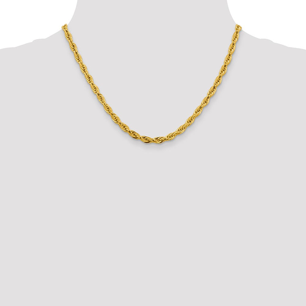 14ky 4.75mm Semi-Solid Rope Chain - Product Photo