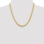14ky 4.75mm Semi-Solid Rope Chain - Product Photo