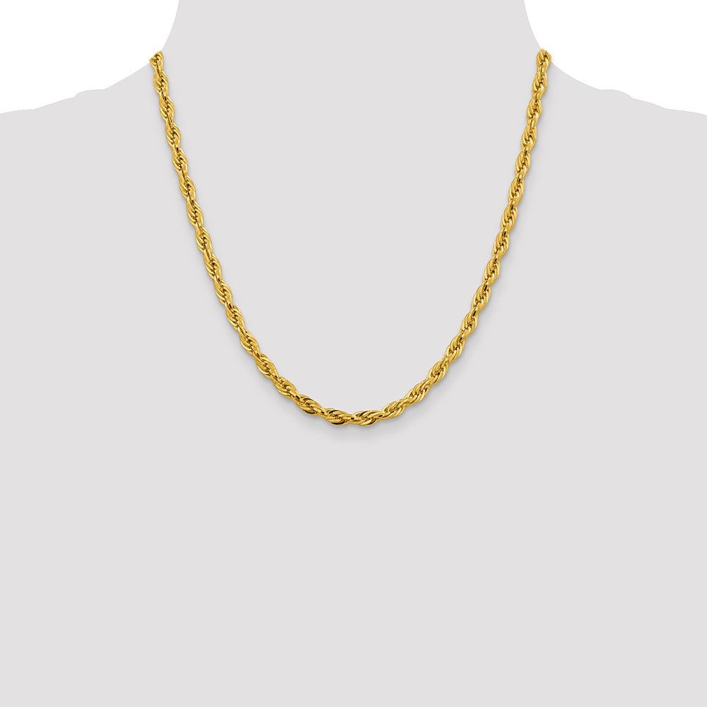 14ky 4.75mm Semi-Solid Rope Chain - Product Photo