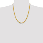 14ky 4.75mm Semi-Solid Rope Chain - Product Photo