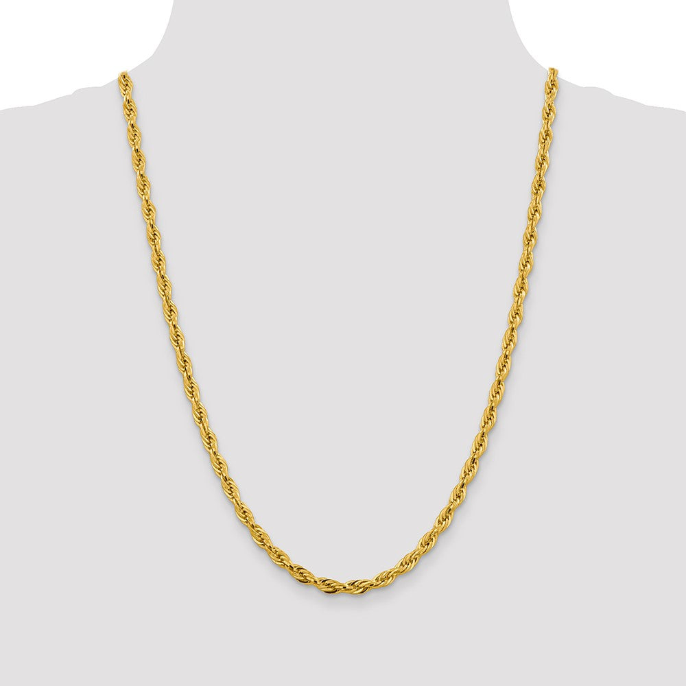 14ky 4.75mm Semi-Solid Rope Chain - Product Photo
