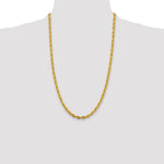 14ky 4.75mm Semi-Solid Rope Chain - Product Photo