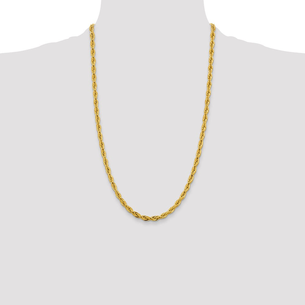 14ky 4.75mm Semi-Solid Rope Chain - Product Photo