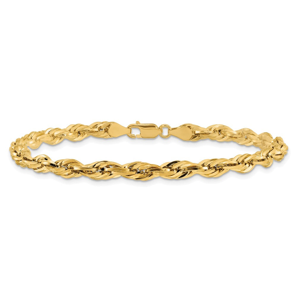 14ky 4.75mm Semi-Solid Rope Chain - Product Photo
