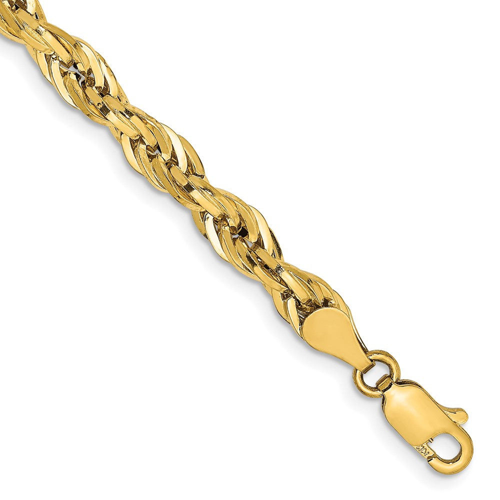 14ky 4.75mm Semi-Solid Rope Chain - Product Photo
