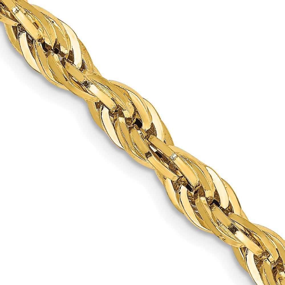 14K Yellow Gold 14ky 4.75mm Semi-Solid Rope Chain Necklace 16"-28"