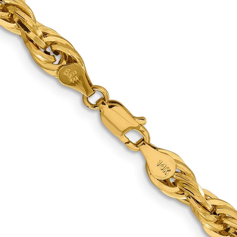 14ky 5.4mm Semi-Solid Rope Chain - Product Photo