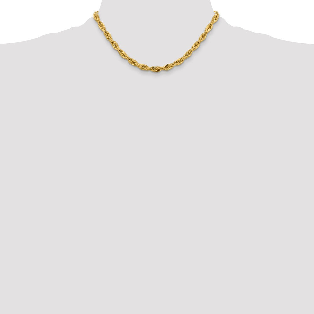 14ky 5.4mm Semi-Solid Rope Chain - Product Photo