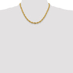 14ky 5.4mm Semi-Solid Rope Chain - Product Photo