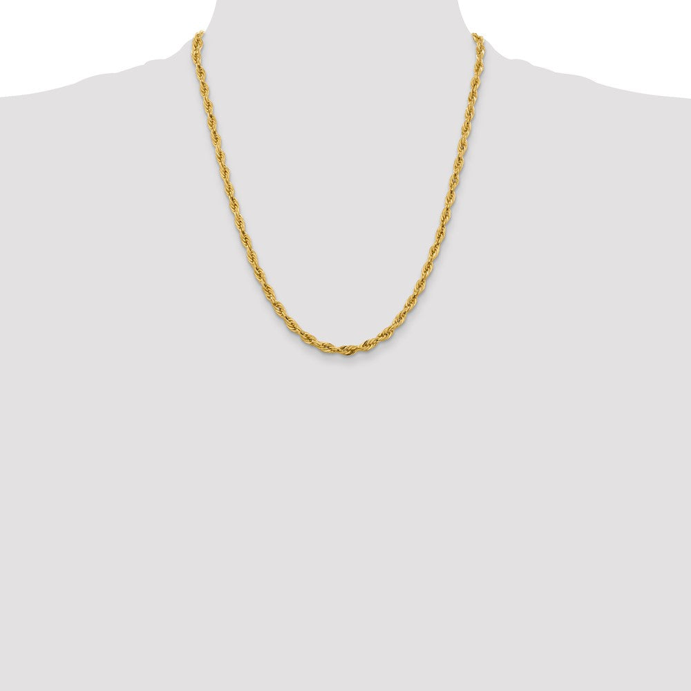 14ky 5.4mm Semi-Solid Rope Chain - Product Photo