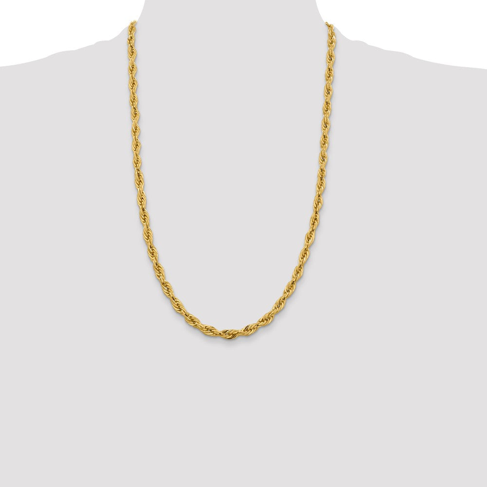 14ky 5.4mm Semi-Solid Rope Chain - Product Photo