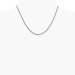 14K White Gold 2.35mm Semi-solid 3-Wire Wheat Chain Necklace 16"-24" - Product Photo