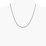 14K White Gold 2.35mm Semi-solid 3-Wire Wheat Chain Necklace 16"-24" - Product Photo