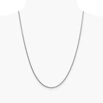 14K White Gold 2.35mm Semi-solid 3-Wire Wheat Chain Necklace 16"-24" - Product Photo
