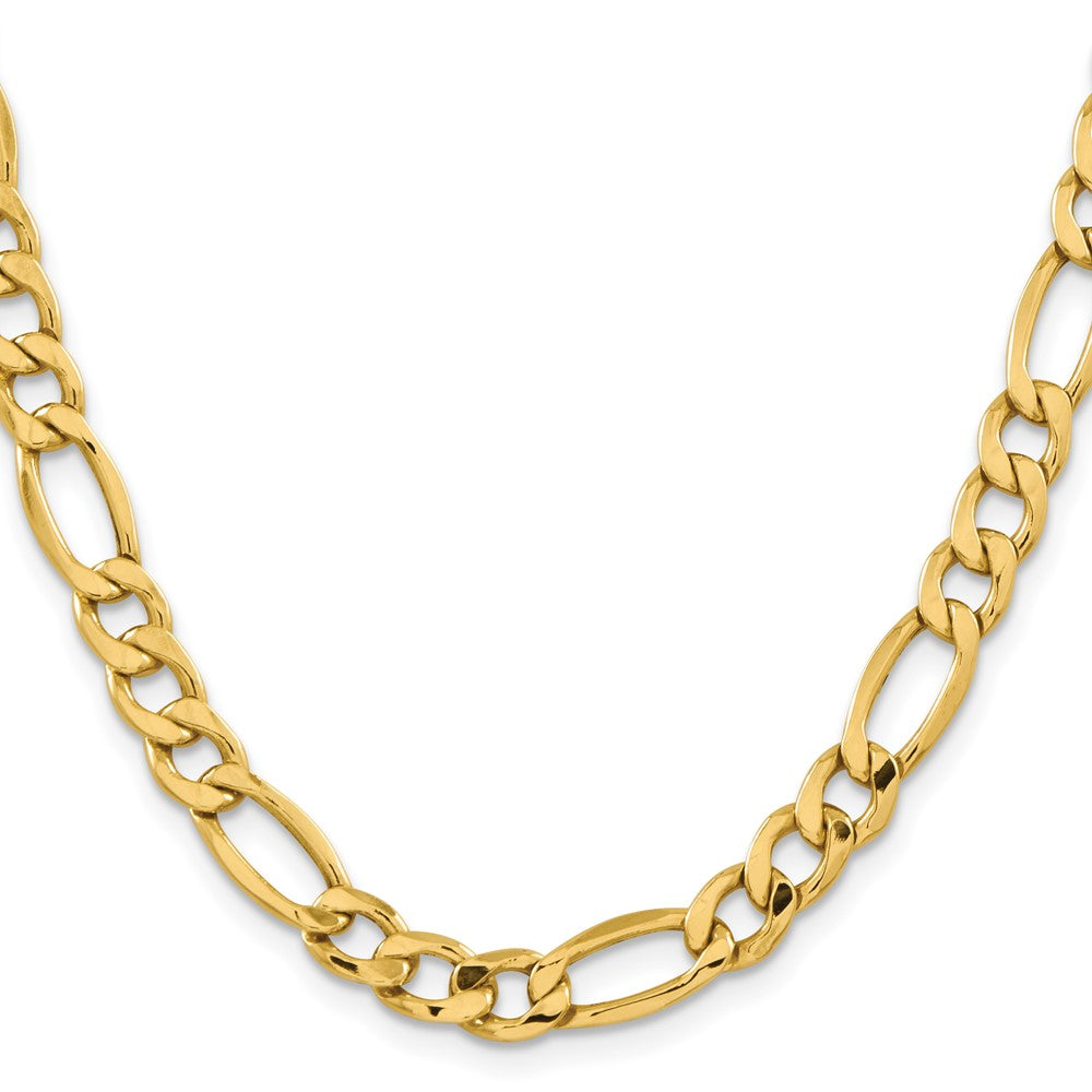 14k 8.5mm Semi-Solid Figaro Chain - Product Photo