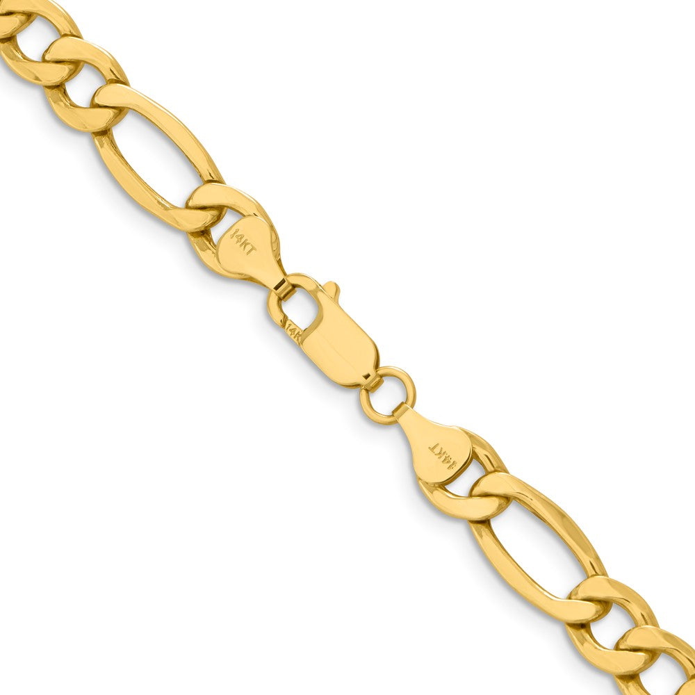 14k 8.5mm Semi-Solid Figaro Chain - Product Photo