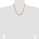 14k 8.5mm Semi-Solid Figaro Chain - Product Photo