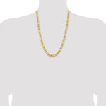 14k 8.5mm Semi-Solid Figaro Chain - Product Photo
