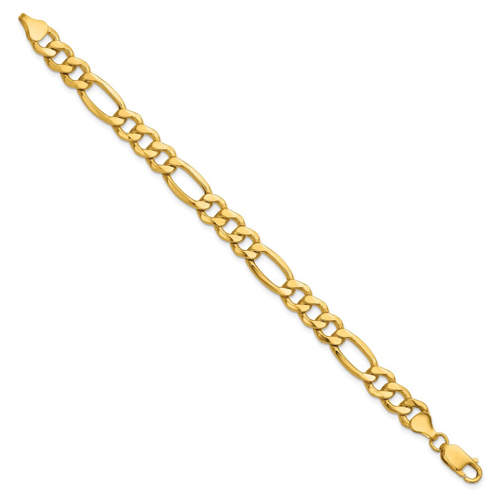 14k 8.5mm Semi-Solid Figaro Chain - Product Photo