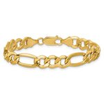 14k 8.5mm Semi-Solid Figaro Chain - Product Photo