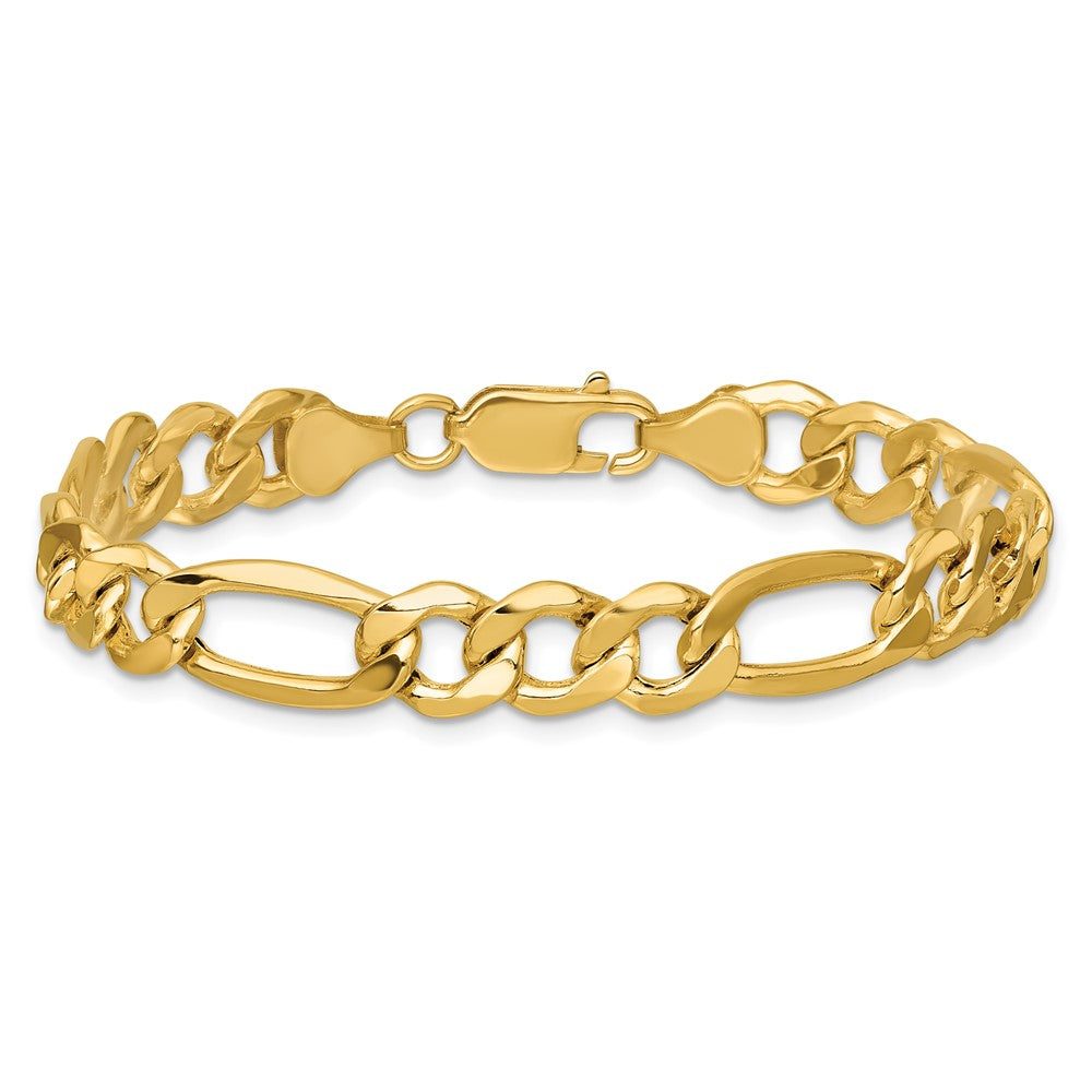 14k 8.5mm Semi-Solid Figaro Chain - Product Photo