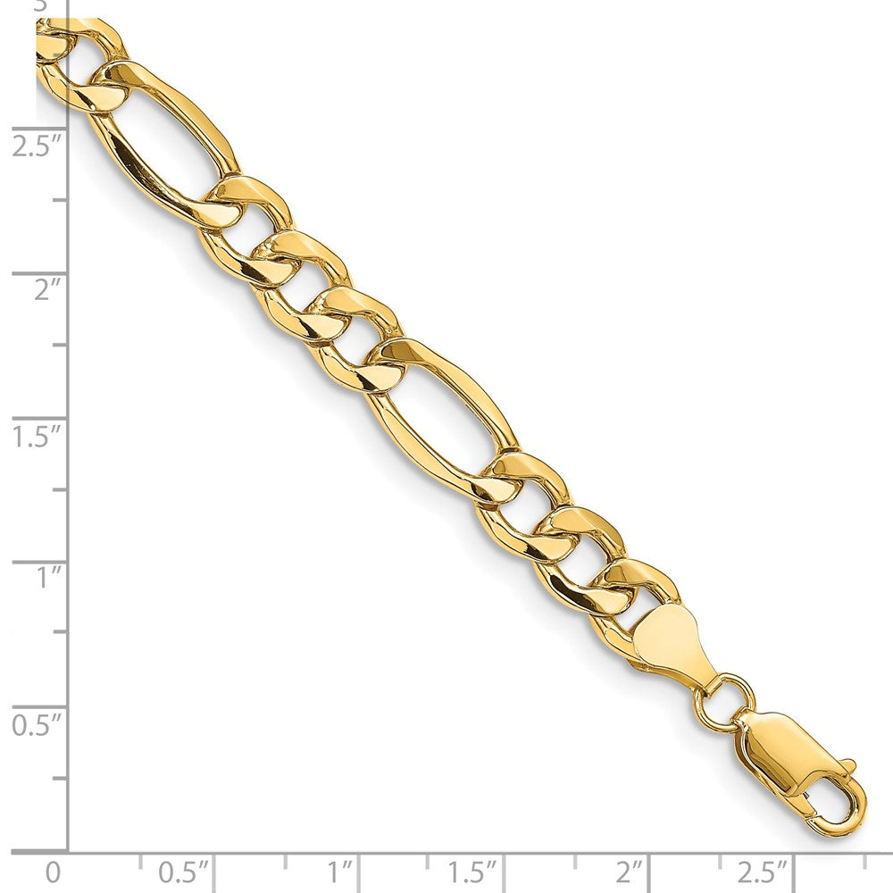 14k 8.5mm Semi-Solid Figaro Chain - Product Photo
