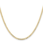 14k 2.85mm Semi-Solid Curb Chain - Product Photo