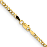 14k 2.85mm Semi-Solid Curb Chain - Product Photo