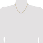 14k 2.85mm Semi-Solid Curb Chain - Product Photo