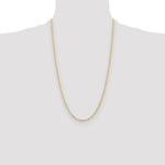 14k 2.85mm Semi-Solid Curb Chain - Product Photo