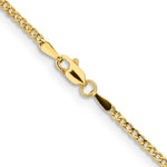 14k 1.85mm Semi-Solid Curb Chain - Product Photo