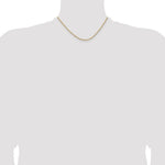 14k 1.85mm Semi-Solid Curb Chain - Product Photo