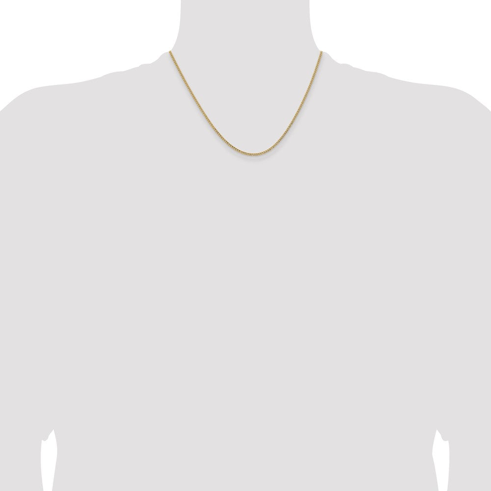 14k 1.85mm Semi-Solid Curb Chain - Product Photo