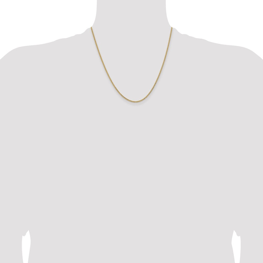 14k 1.85mm Semi-Solid Curb Chain - Product Photo