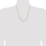 14k 1.85mm Semi-Solid Curb Chain - Product Photo