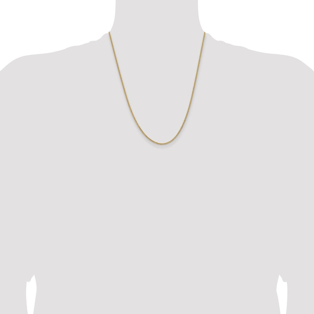 14k 1.85mm Semi-Solid Curb Chain - Product Photo
