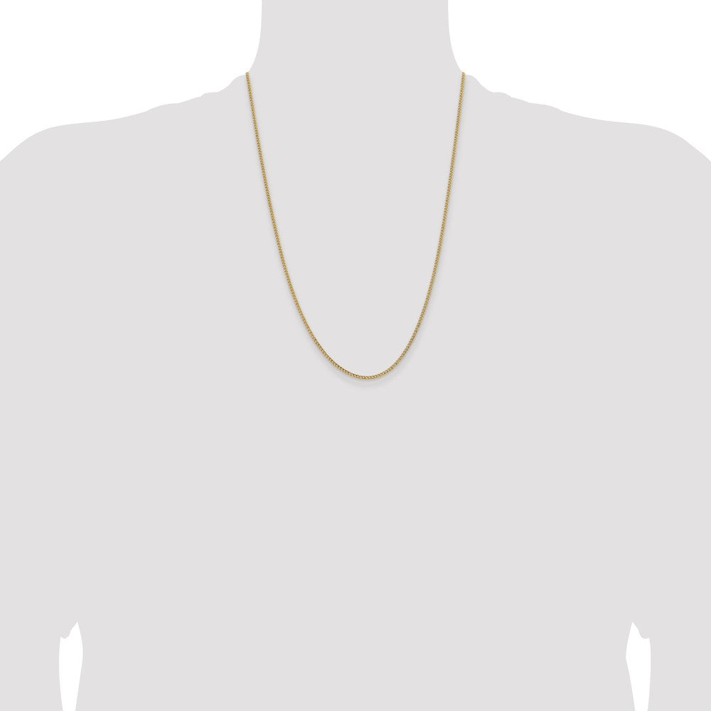 14k 1.85mm Semi-Solid Curb Chain - Product Photo