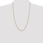14k 1.85mm Semi-Solid Curb Chain - Product Photo