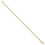 14k 1.85mm Semi-Solid Curb Chain Anklet - Product Photo
