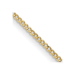 14k 1.85mm Semi-Solid Curb Chain - Product Photo