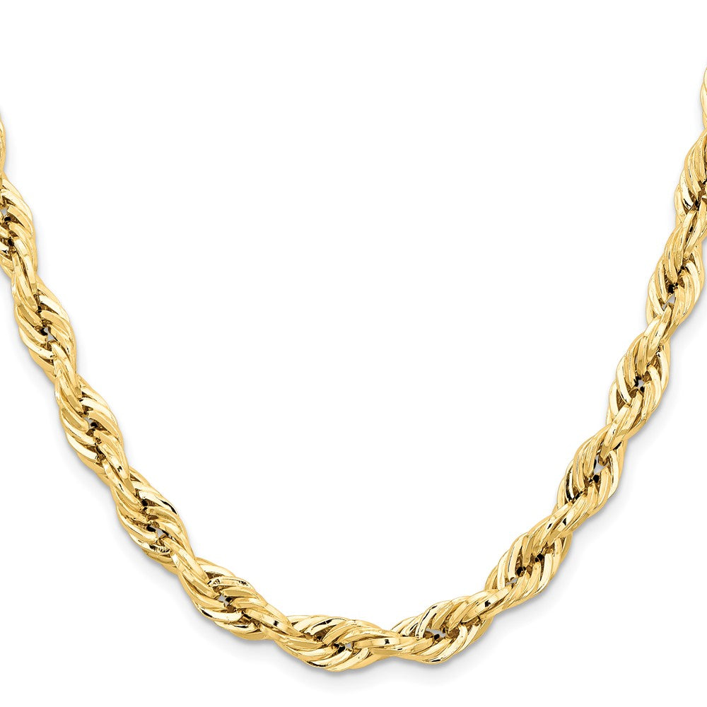 14ky 7.0mm Semi-Solid Rope Chain - Product Photo