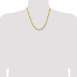 14ky 7.0mm Semi-Solid Rope Chain - Product Photo