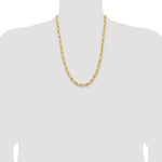 14ky 7.0mm Semi-Solid Rope Chain - Product Photo