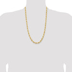 14ky 7.0mm Semi-Solid Rope Chain - Product Photo