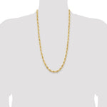 14ky 7.0mm Semi-Solid Rope Chain - Product Photo