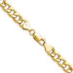 14k 7.5mm Semi-Solid Curb Chain - Product Photo