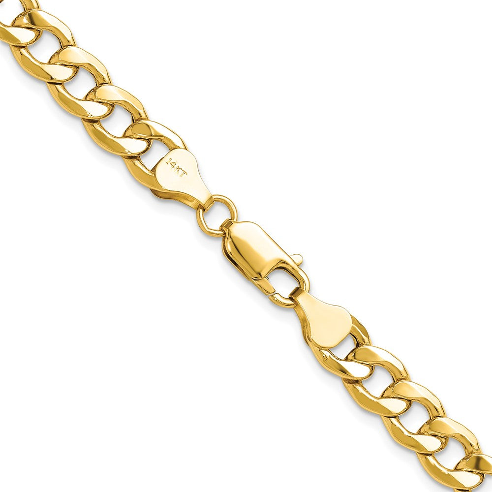 14k 7.5mm Semi-Solid Curb Chain - Product Photo