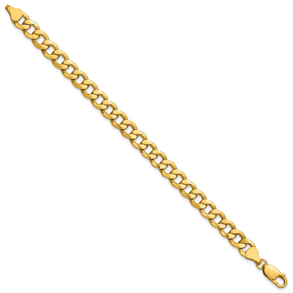 14k 7.5mm Semi-Solid Curb Chain - Product Photo