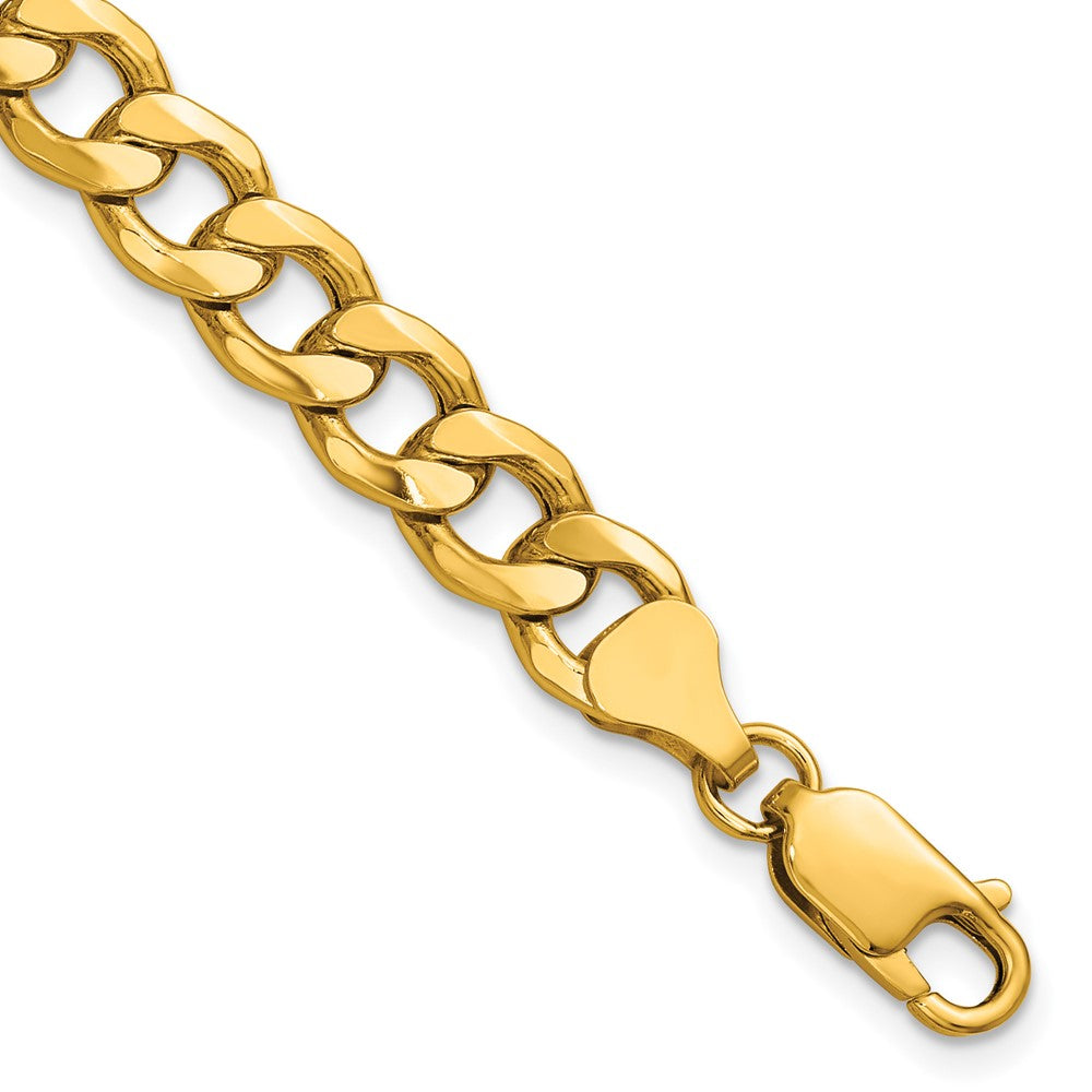 14k 7.5mm Semi-Solid Curb Chain - Product Photo