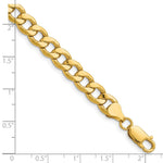 14k 7.5mm Semi-Solid Curb Chain - Product Photo